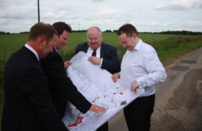 Alec and councillors look at planning plans