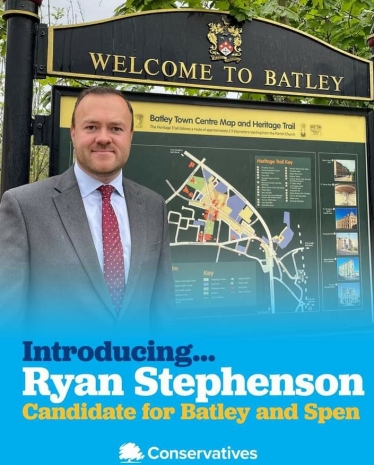 Ryan Stephenson, Conservative Candidate for Batley and Spen by election