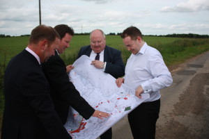 Alec and councillors look at planning plans